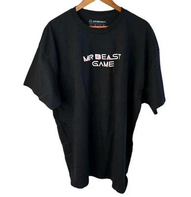 Camiseta MrBeast Squid Game Para Hombre 2XL Let The Games Begin YouTuber Merch Negra Foto 1 de 4