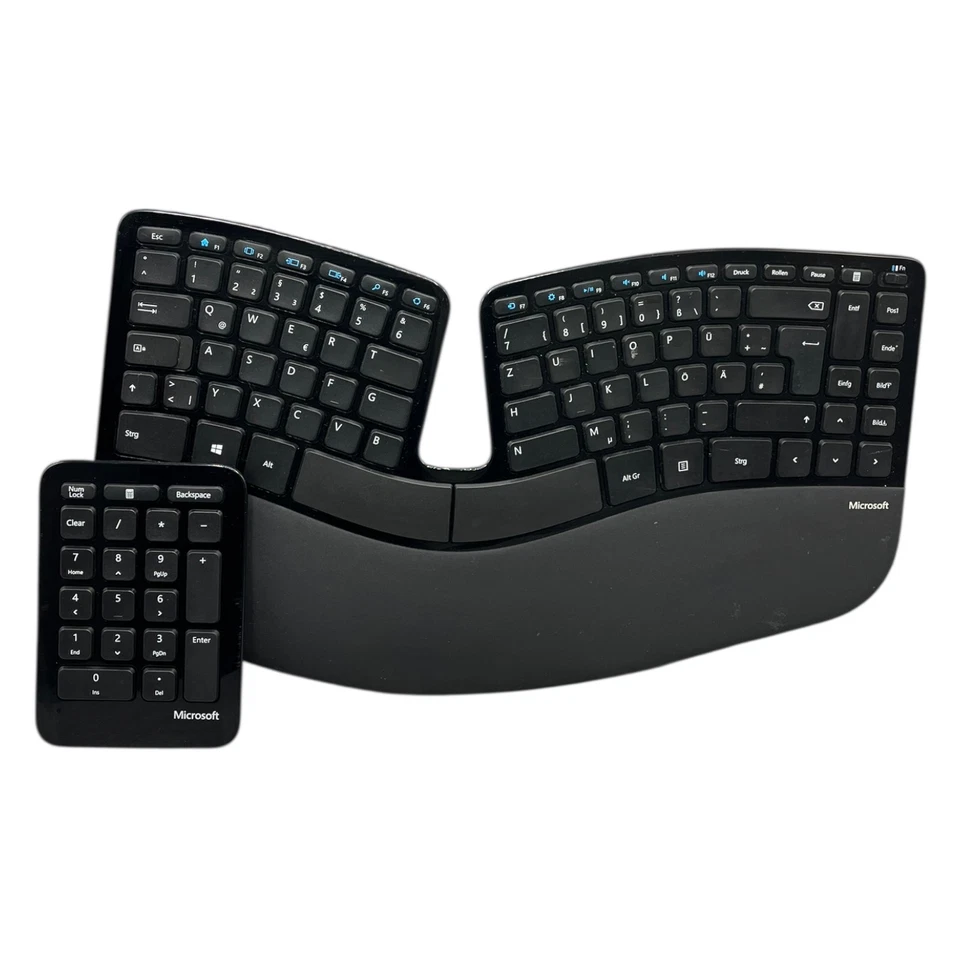 Microsoft Sculpt Tastatur Ergonomisch Kabellos Number Keypad QWERTZ Layout Ergo - Bild 1 von 4