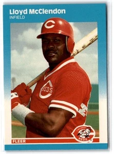 1987 Fleer Update Lloyd McClendon #U-74 Cincinnati Reds - Picture 1 of 2