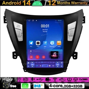 9.7"Android 14 Autoradio DAB Carplay GPS SAT Navi For Hyundai Elantra i35 11-16 - Picture 1 of 14