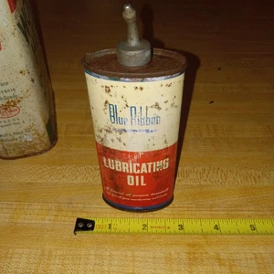 Lattina olio nastro blu completa mai aperta - Foto 1 di 4