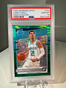 Balón LaMelo 2020 Panini Donruss Optic #153 *Pulsar verde* clasificación Rookie RC PSA 10 - Imagen 1 de 2