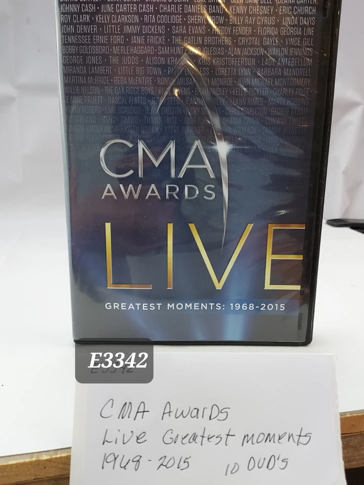 CMA Awards Live Greatest Moments: 1968-2015 DVD Rare Time Life 10-Disc Set OOP - Image 1 of 4