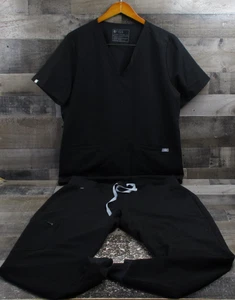 Conjunto Médico FIGS Mujer XL Negro Casma Top Zamora Pantalones Jogger Técnico Médico - Imagen 1 de 19
