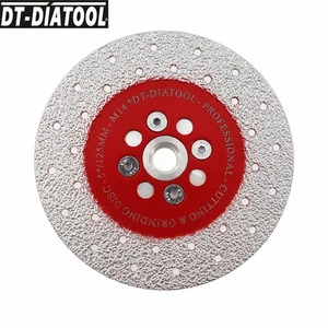 Hoja de sierra de disco de molienda de corte de diamante de 5"/125 mm para mampostería de cerámica con brida M14 - Imagen 1 de 10