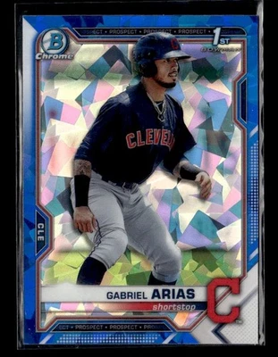 2021 Bowman Sapphire Edition #BCP-89 Gabriel Arias Cleveland Indians - Image 1 of 2