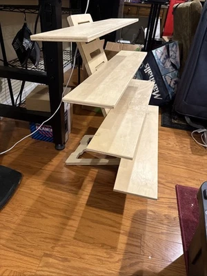 Vitrina organizadora ajustable de madera 4 estantes Foto 1 de 4