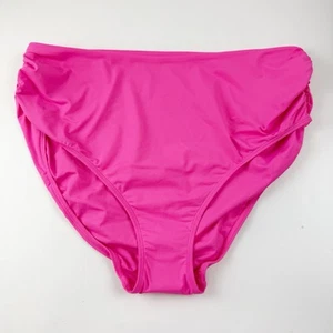 Anne Cole Bikini Bottom Womens 24W Pink High Waisted Swim NWOT NEW - Picture 1 of 13