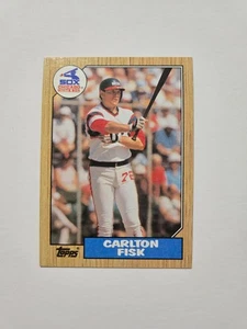 CARLTON FISK 1987 TOPPS BASEBALL #756 CHICAGO WHITE SOX - Picture 1 of 2