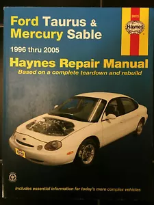 FORD TAURUS & MERCURY SABLE HAYNES REPAIR MANUAL, 1996 thru 2005 - #36075 - Bild 1 von 3