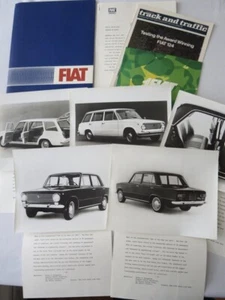 1967 Fiat Press Kit Brochure Photos 124 Station Wagon 124 Sedan - Canadian - Picture 1 of 8