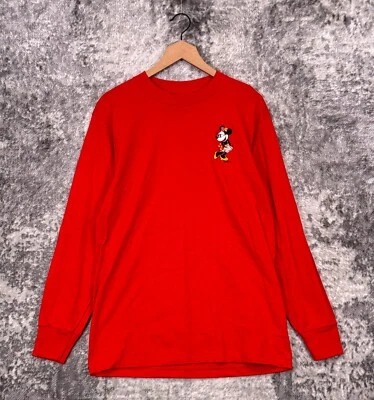 Camisa Disney Deadstock Vintage Grande Para Hombre Minnie Mouse Bordada Puntada Única Foto 1 de 4