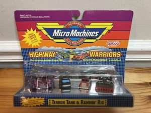 Galoob 1989 Micro Machines Highway Warriors Terror Tank & Rammin' Rig No. 6430 - Picture 1 of 14