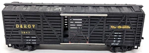 MANTUA HO: D&RGW RIO GRANDE #3949 BLACK WOODSIDE BoxCar USA Vintage DIE CAST - Picture 1 of 3