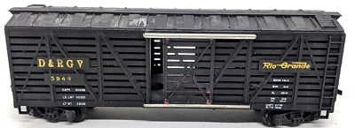MANTUA HO: D&RGW RIO GRANDE #3949 BLACK WOODSIDE BoxCar USA Vintage DIE CAST - Image 1 of 3
