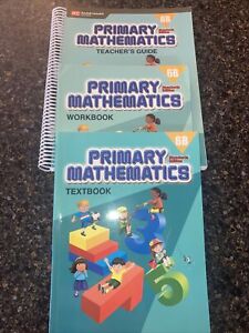 Primary Mathematics 6B Textbook, Workbook, & Teacher's Guide (2006, Spiral)
