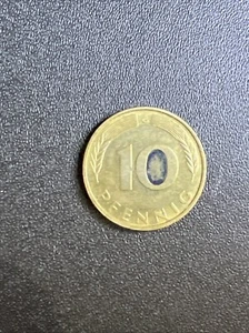 1995 G Karlsruhe Mint Germany 10 Pfennig Coin - Picture 1 of 2
