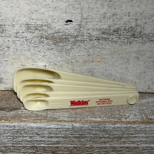 Vintage Watkins Kitchen, ETC Measuring Spoon Set Plastic Five Pieces - Picture 1 of 8