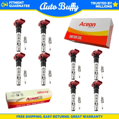 7805-6567-PAQUETE-1 Kit de bobina de encendido Aceon sedán para Audi A6 Quattro S4 A8 03-06 Foto 1 de 2