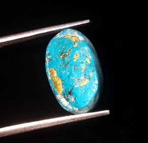 Piedras preciosas sueltas certificadas turquesa natural 6,97 quilates forma ovalada opaca sin calefacción - Imagen 1 de 8