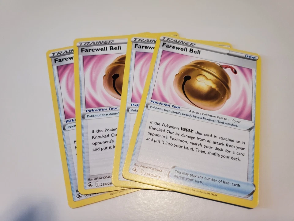 Farewell Bell 4x Trainer Playset Item 234/264 Fusion Strike SWSH Pokémon NM - Image 1 of 1