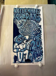 Póster Phish Pollock Waterwheel 20 aniversario 10/500 firmado numerado doodle - Imagen 1 de 23