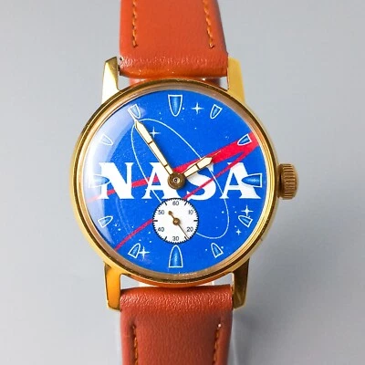 Vintage Watch Pobeda Soviet Mechanical Men's Wristwatch NASA Dial Serviced - Image 1 of 4