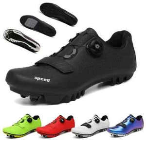 Men's Breathable Road Cycling Shoes Sneakers Racing Bicycle Shoes Lockless Shoes - Picture 1 of 44