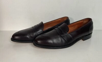 Alden New England Penny Loafer 11 B Style 683 Burgundy Calf Skin - Image 1 of 4