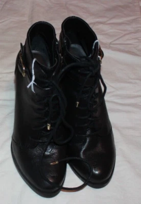 BANANA REPUBLIC BOOTS-SIZE 6M-3.5 IN HEEL-BLACK - Imagem 1 de 3