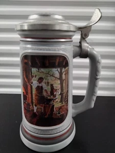 AVON 1986 BEER STEIN. THE BUILDING OF AMERICA THE The Blacksmith CRAFTED BRAZIL - Picture 1 of 3