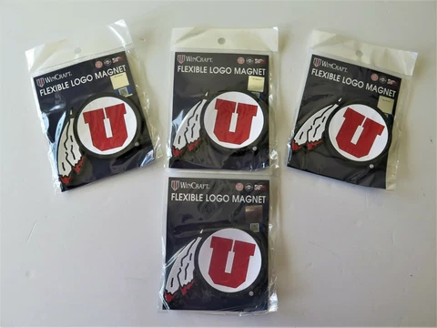 LOT OF FOUR (4) UTAH UTES, FLEXIBLE MAGNETS FROM WINCRAFT Cover