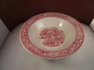 Vintage Royal China Memory Lane rot Transfer runde Gemüseschüssel - Bild 1 von 11