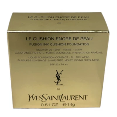 YSL Le Cushion Encre De Peau Foundation Compact (0.51oz / 14g | 20) NEW - Image 1 of 4