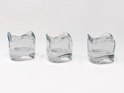 Set of 3 IKEA Clear Glass Candle Holder Votive Candle or Tealight -FREE SHIPPING - Image 1 of 4