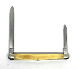Vintage 2 Blade 'Mellon Tester' Folding Pocket Knife Unusual - #818 - Picture 1 of 6