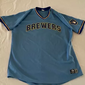 Camiseta de béisbol vintage usada en juegos Helena Brewers Pioneer League cosida Milwaukee - Imagen 1 de 9
