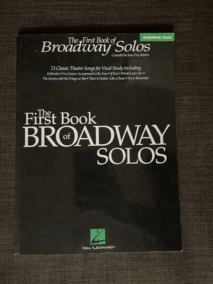 The First Book of Broadway Solos for BARITONE/BASS [23 total songs] - Image 1 of 1