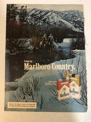 Publicidad impresa de cigarrillos Marlboro Reds 1976 vintage pa3 Foto 1 de 3