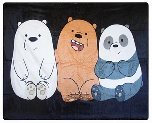 We Bare Bears 60" x 50" Silky Super Soft Blanket Throw New! - Picture 1 of 3