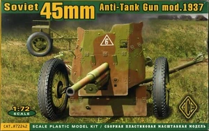 oop Ace 72242 1/72 (20mm) Soviet 45mm AT Gun Model 1937 with limber -WW2 Russian - Picture 1 of 7