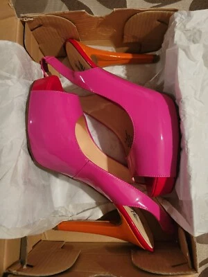 PINK MULTI COLOR HEEL Worthington "Kassidy" Pink, Red, Orange  - Image 1 of 4