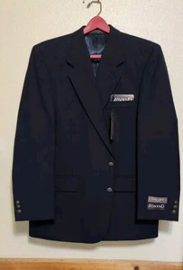 Taylor & Henry Tailored Navy Blue Blazer  $165 New Tag. Wrinkle Rebound - Rare - Picture 1 of 14