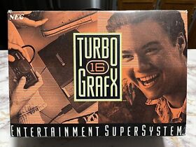 NEC TurboGrafx Turbo Grafx 16 TG16 Console Complete In Box Tested