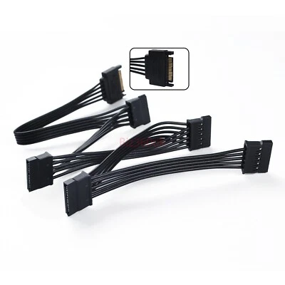 Splitter 1 Male To 5 Power 15pin SSD Female Cable SATA Adapter HDD Hard Drive - Image 1 of 4