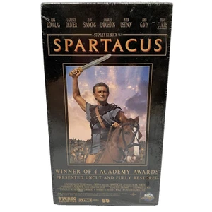 Vintage 1991 neu versiegelt Spartacus VHS Kassetten Box Set MCA Universal Wasserzeichen - Bild 1 von 12