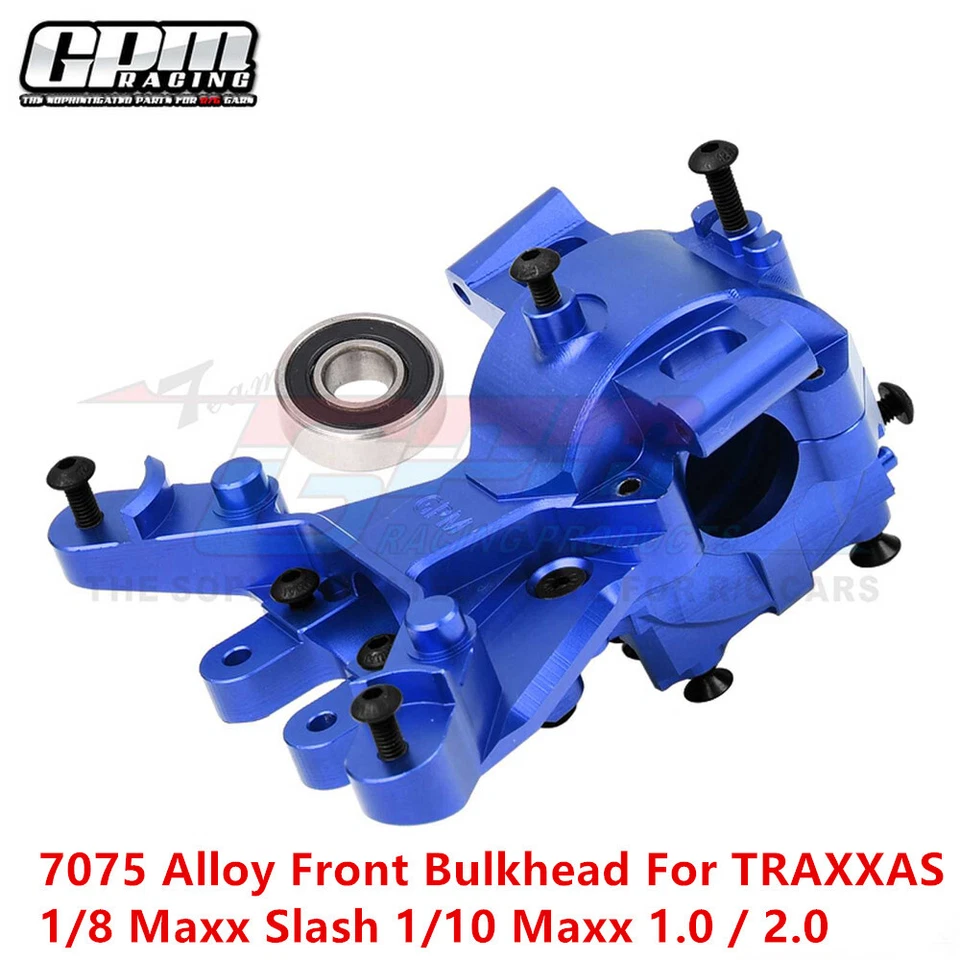 7075 Alloy Front Bulkhead Gearbox For TRAXXAS 1/8 Maxx Slash 1/10 Maxx 1.0 / 2.0 - Image 1 of 1