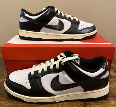 Nike Dunk Low Vintage Premium Panda Black And White W 11.5 M 10 Brand New - Image 1 of 4