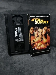 After The Sunset (VHS, 2004) Pierce Brosnan, Salma Hayek Blockbuster Video - Picture 1 of 2