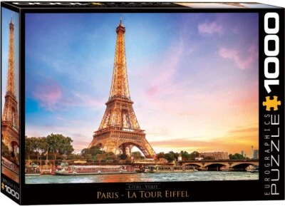 Paris La Tour Eiffel 1000 Piece Jigsaw Puzzle Eurographics New - Image 1 of 3